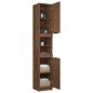 vidaXL Armario de baño contrachapada marrón roble 32x34x188,5 cm vidaXL Armario de baño contrachapada marrón roble 32x34x188,5 cm