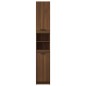 vidaXL Armario de baño contrachapada marrón roble 32x34x188,5 cm vidaXL Armario de baño contrachapada marrón roble 32x34x188,5 cm
