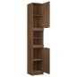 vidaXL Armario de baño contrachapada marrón roble 32x34x188,5 cm vidaXL Armario de baño contrachapada marrón roble 32x34x188,5 cm