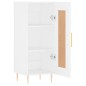 vidaXL Aparador madera de ingeniería blanco 34,5x34x90 cm vidaXL Aparador madera de ingeniería blanco 34,5x34x90 cm
