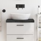 vidaXL Encimera baño madera maciza tratada gris oscuro 60x40x(2-6) cm vidaXL Encimera baño madera maciza tratada gris oscuro 60x40x(2-6) cm