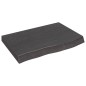 vidaXL Encimera baño madera maciza tratada gris oscuro 60x40x(2-6) cm vidaXL Encimera baño madera maciza tratada gris oscuro 60x40x(2-6) cm