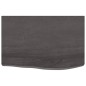 vidaXL Encimera baño madera maciza tratada gris oscuro 60x40x(2-6) cm vidaXL Encimera baño madera maciza tratada gris oscuro 60x40x(2-6) cm