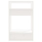 vidaXL Estantería/divisor de espacios madera pino blanco 41x35x57 cm vidaXL Estantería/divisor de espacios madera pino blanco 41x35x57 cm