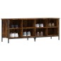 vidaXL Zapatero madera de ingeniería roble ahumado 131x35x50 cm vidaXL Zapatero madera de ingeniería roble ahumado 131x35x50 cm