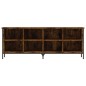 vidaXL Zapatero madera de ingeniería roble ahumado 131x35x50 cm vidaXL Zapatero madera de ingeniería roble ahumado 131x35x50 cm