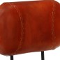 vidaXL Taburetes de cocina 2 uds piel cabra auténtica negro y marrón vidaXL Taburetes de cocina 2 uds piel cabra auténtica negro y marrón