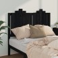 vidaXL Cabecero de cama madera maciza de pino negro 126x4x110 cm vidaXL Cabecero de cama madera maciza de pino negro 126x4x110 cm