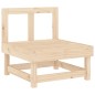 vidaXL Sofá central con cojines madera maciza de pino vidaXL Sofá central con cojines madera maciza de pino
