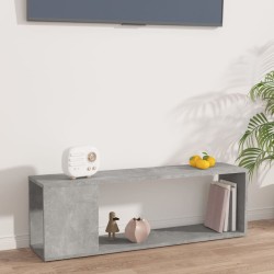 vidaXL Mueble para TV madera contrachapada gris hormigón 100x24x32 cm