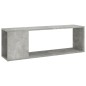 vidaXL Mueble para TV madera contrachapada gris hormigón 100x24x32 cm