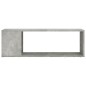 vidaXL Mueble para TV madera contrachapada gris hormigón 100x24x32 cm