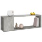 vidaXL Mueble para TV madera contrachapada gris hormigón 100x24x32 cm