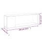 vidaXL Mueble para TV madera contrachapada gris hormigón 100x24x32 cm