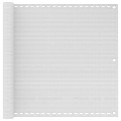 vidaXL Toldo para balcón HDPE 90x600 cm blanco