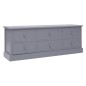 vidaXL Mueble para TV madera de paulownia gris oscuro 108x30x40 cm vidaXL Mueble para TV madera de paulownia gris oscuro 108x30x40 cm