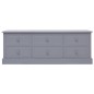 vidaXL Mueble para TV madera de paulownia gris oscuro 108x30x40 cm vidaXL Mueble para TV madera de paulownia gris oscuro 108x30x40 cm