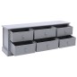 vidaXL Mueble para TV madera de paulownia gris oscuro 108x30x40 cm vidaXL Mueble para TV madera de paulownia gris oscuro 108x30x40 cm