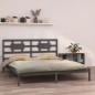 vidaXL Estructura de cama madera maciza gris Super King 180x200 cm vidaXL Estructura de cama madera maciza gris Super King 180x200 cm