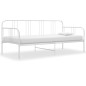 vidaXL Estructura de sofá cama de metal blanco 90x200 cm vidaXL Estructura de sofá cama de metal blanco 90x200 cm