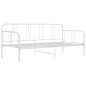 vidaXL Estructura de sofá cama de metal blanco 90x200 cm vidaXL Estructura de sofá cama de metal blanco 90x200 cm