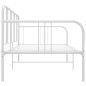 vidaXL Estructura de sofá cama de metal blanco 90x200 cm vidaXL Estructura de sofá cama de metal blanco 90x200 cm