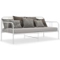vidaXL Estructura de sofá cama de metal blanco 90x200 cm vidaXL Estructura de sofá cama de metal blanco 90x200 cm