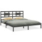 vidaXL Estructura de cama madera maciza gris Super King 180x200 cm vidaXL Estructura de cama madera maciza gris Super King 180x200 cm