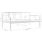 vidaXL Estructura de sofá cama de metal blanco 90x200 cm vidaXL Estructura de sofá cama de metal blanco 90x200 cm