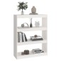 vidaXL Estantería/divisor de espacios madera pino blanco 80x30x103,5cm vidaXL Estantería/divisor de espacios madera pino blanco 80x30x103,5cm