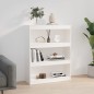 vidaXL Estantería/divisor de espacios madera pino blanco 80x30x103,5cm vidaXL Estantería/divisor de espacios madera pino blanco 80x30x103,5cm