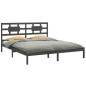 vidaXL Estructura de cama madera maciza gris Super King 180x200 cm vidaXL Estructura de cama madera maciza gris Super King 180x200 cm