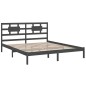 vidaXL Estructura de cama madera maciza gris Super King 180x200 cm vidaXL Estructura de cama madera maciza gris Super King 180x200 cm