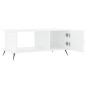 vidaXL Mesa de centro madera contrachapada blanco 90x50x40 cm vidaXL Mesa de centro madera contrachapada blanco 90x50x40 cm