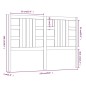 vidaXL Cabecero de cama madera maciza de pino blanco 126x4x100 cm vidaXL Cabecero de cama madera maciza de pino blanco 126x4x100 cm
