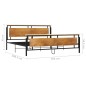 vidaXL Estructura de cama de metal 200x200 cm vidaXL Estructura de cama de metal 200x200 cm