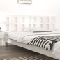 vidaXL Cabecero de cama madera maciza de pino blanco 205,5x4x100 cm vidaXL Cabecero de cama madera maciza de pino blanco 205,5x4x100 cm