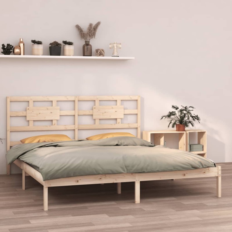 vidaXL Estructura de cama de madera maciza de pino 160x200 cm vidaXL Estructura de cama de madera maciza de pino 160x200 cm