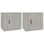 vidaXL Mesitas de noche 2 unidades color gris hormigón 50x39x47 cm vidaXL Mesitas de noche 2 unidades color gris hormigón 50x39x47 cm