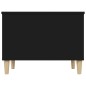 vidaXL Mesa de centro madera contrachapada negro 60x44,5x45 cm vidaXL Mesa de centro madera contrachapada negro 60x44,5x45 cm