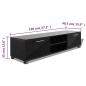 vidaXL Mueble de TV negro brillo 120x40,5x35 cm vidaXL Mueble de TV negro brillo 120x40,5x35 cm