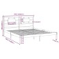 vidaXL Estructura de cama de madera maciza de pino 160x200 cm vidaXL Estructura de cama de madera maciza de pino 160x200 cm