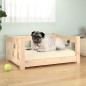 vidaXL Cama para perros madera maciza de pino 65,5x50,5x28 cm vidaXL Cama para perros madera maciza de pino 65,5x50,5x28 cm