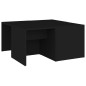 vidaXL Mesas de centro 4 pzas madera contrachapada negro 33x33x33 cm vidaXL Mesas de centro 4 pzas madera contrachapada negro 33x33x33 cm