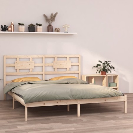 vidaXL Estructura de cama madera maciza 180x200 cm