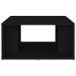 vidaXL Mesas de centro 4 pzas madera contrachapada negro 33x33x33 cm vidaXL Mesas de centro 4 pzas madera contrachapada negro 33x33x33 cm