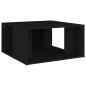 vidaXL Mesas de centro 4 pzas madera contrachapada negro 33x33x33 cm vidaXL Mesas de centro 4 pzas madera contrachapada negro 33x33x33 cm