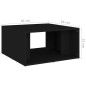 vidaXL Mesas de centro 4 pzas madera contrachapada negro 33x33x33 cm vidaXL Mesas de centro 4 pzas madera contrachapada negro 33x33x33 cm