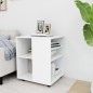 vidaXL Armario con ruedas madera contrachapada blanco 60x53x72 cm vidaXL Armario con ruedas madera contrachapada blanco 60x53x72 cm