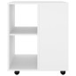 vidaXL Armario con ruedas madera contrachapada blanco 60x53x72 cm vidaXL Armario con ruedas madera contrachapada blanco 60x53x72 cm